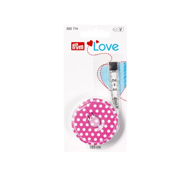 Fita Métrica Retrátil Prym Love Pink