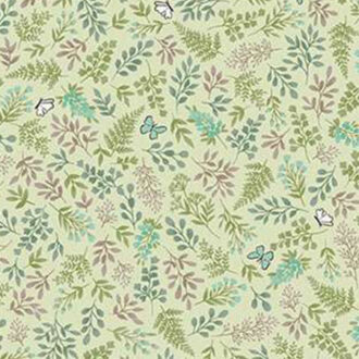 Tecido Andover Makower Little Ones, Foliage Green