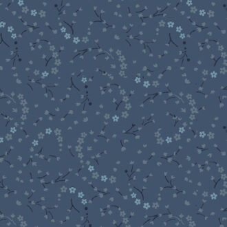 Tecido Blue Paint Flower, Marcus Fabrics