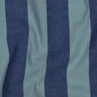 Tecido Riscas Fio Tinto Azul — Algodão Azul/Verde