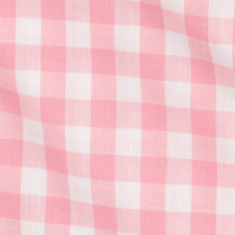 Tecido Vichy Fio Tinto 10mm Rosa