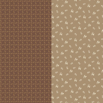 Tecido Marcus Fabrics, Curated Cottons - Strip It Brown